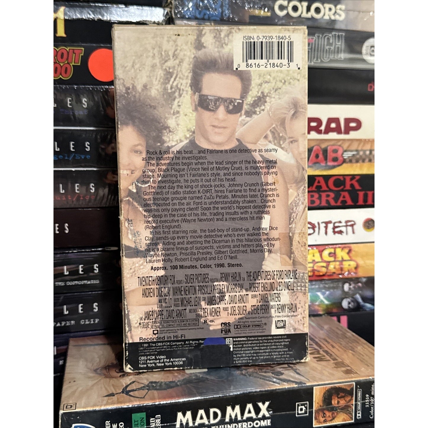 The Adventures of Ford Fairlane - VHS Used