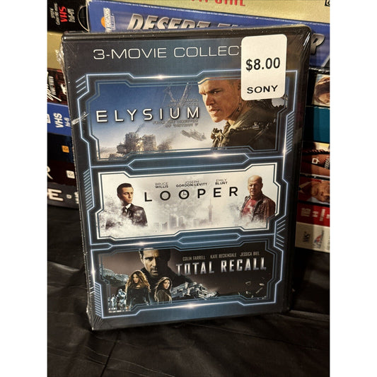 Triple Feature : Elysium / Looper / Total Recall - DVD