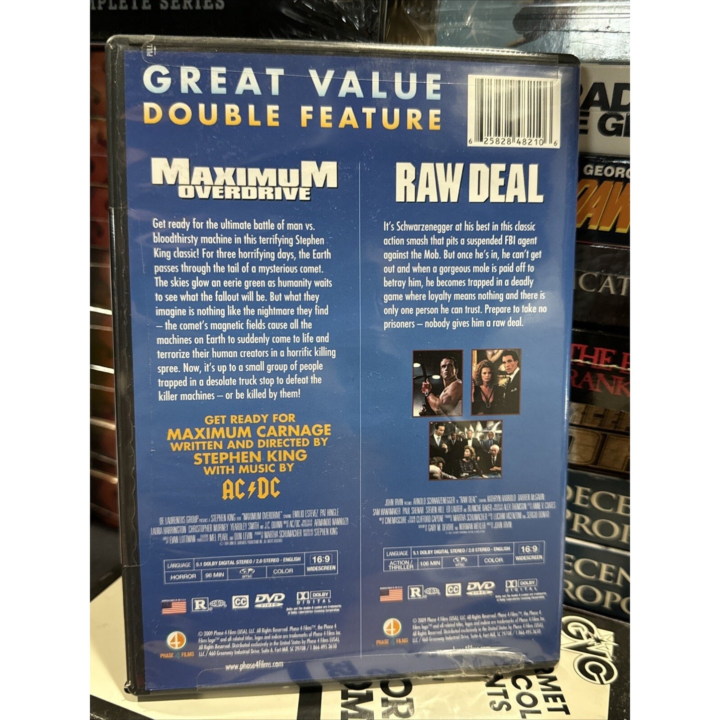Maximum Overdrive / Raw Deal Double Feature -  DVD Used