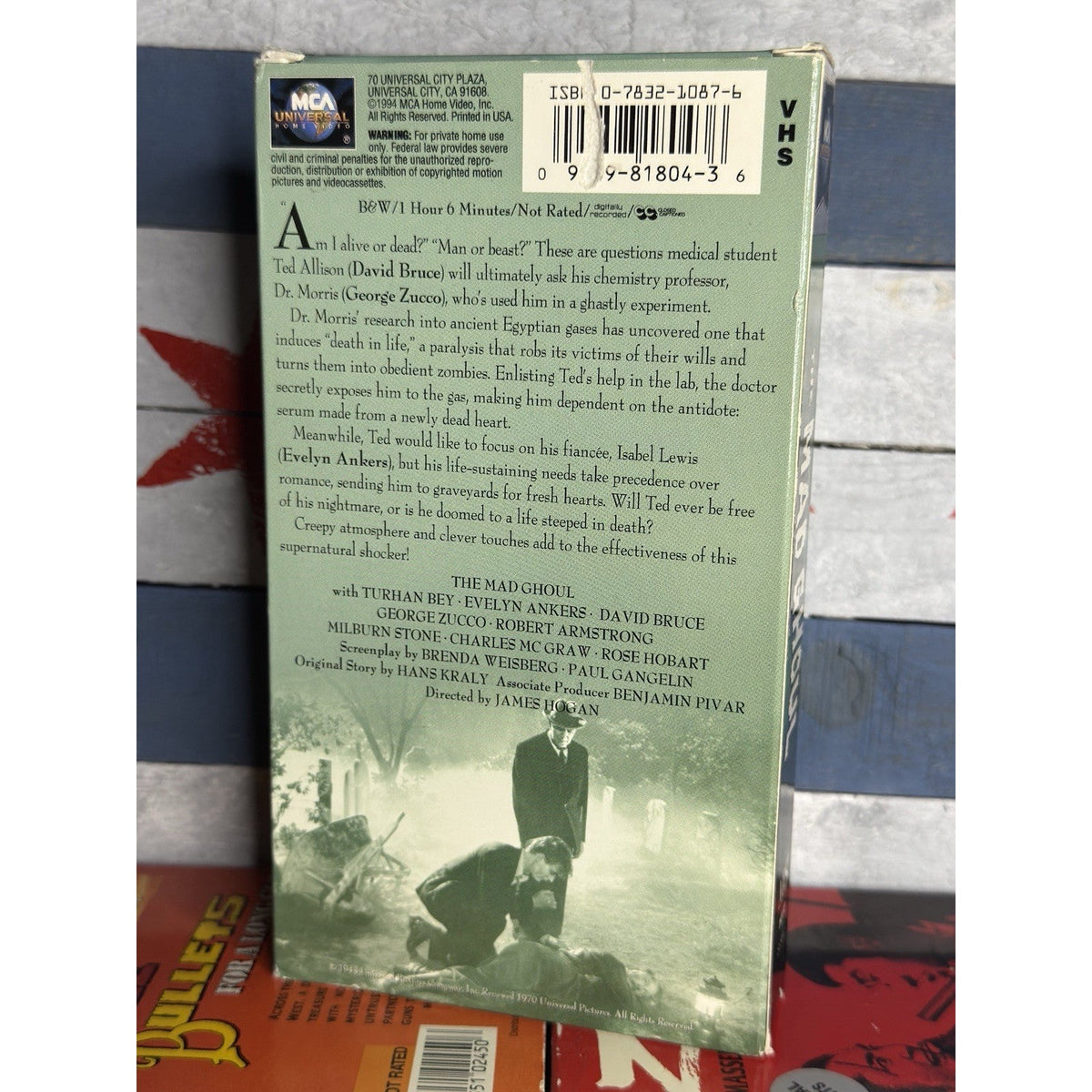 The Mad Ghoul - VHS Used