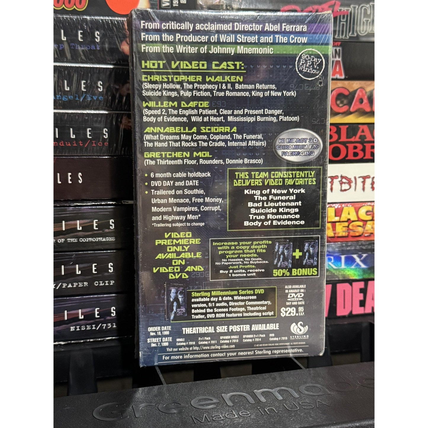New Rose Hotel Promo Screener - VHS