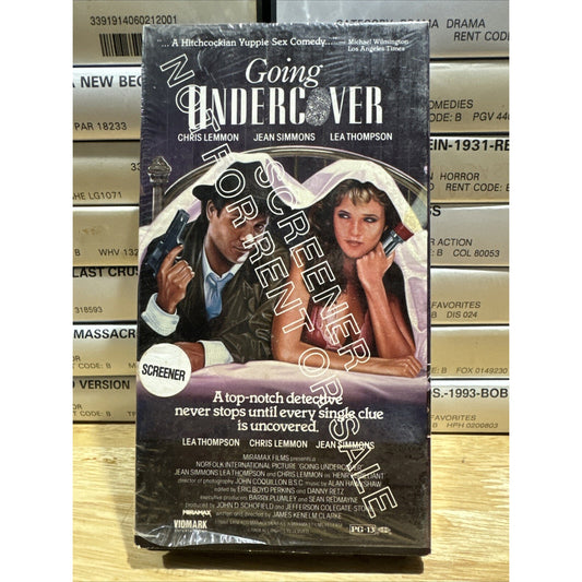 Going Undercover Promo Screener - VHS 1985 Chris Lemmon Lea Thompson Sex Comedy Screener Promo