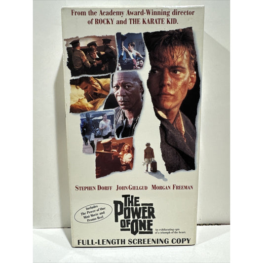 The Power Of One Promo Screener -  VHS Used