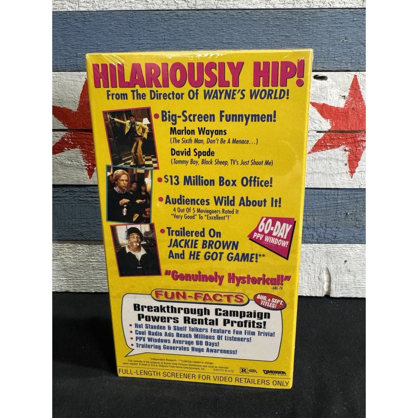 Senseless Promo Screener - VHS Used