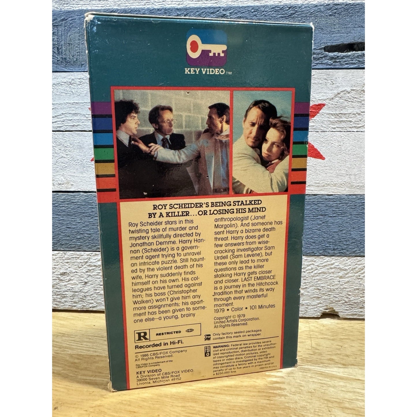 Last Embrace - Key Video VHS Used