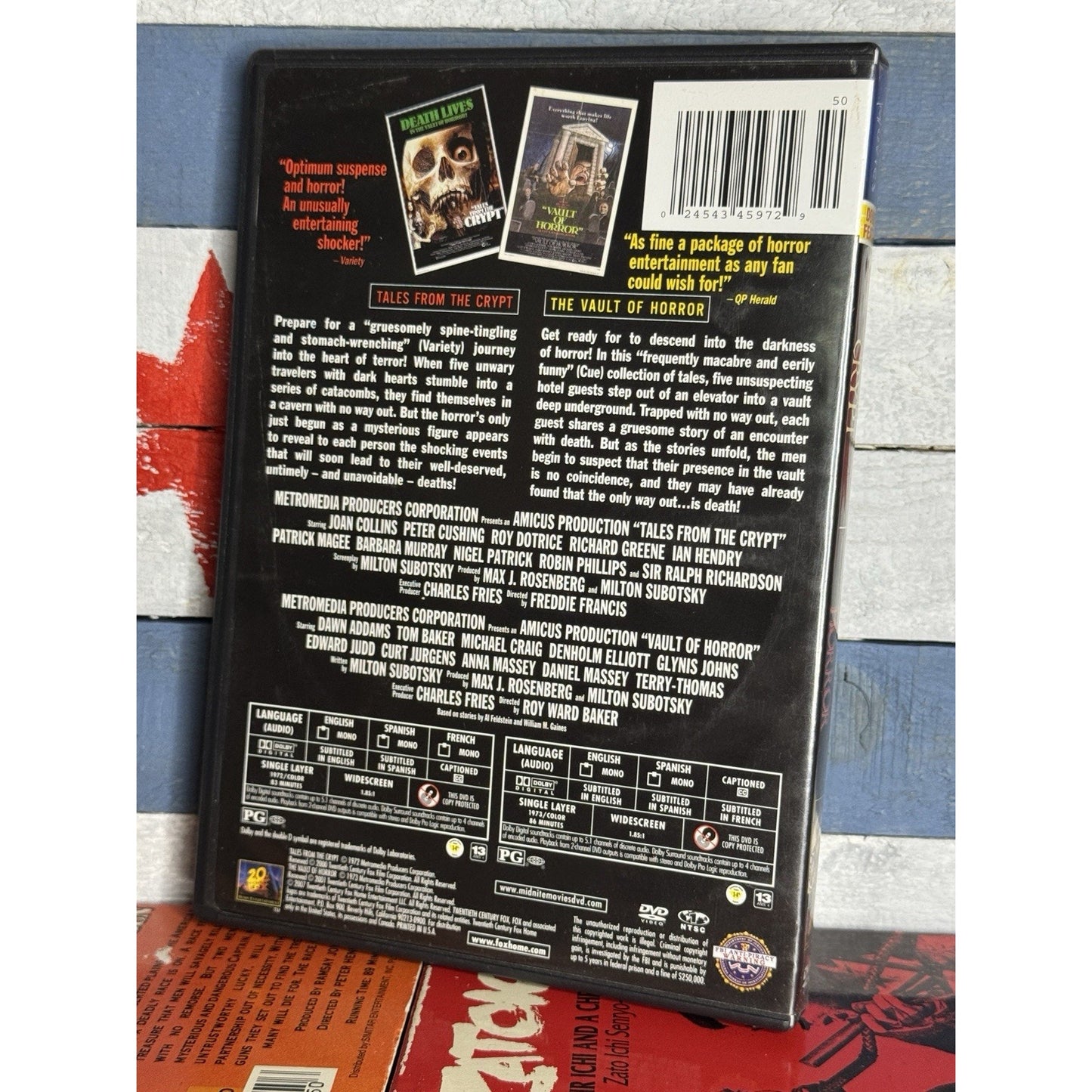 Midnite Movies Double Feature Tales from the Crypt / Vault of Horror - DVD Used