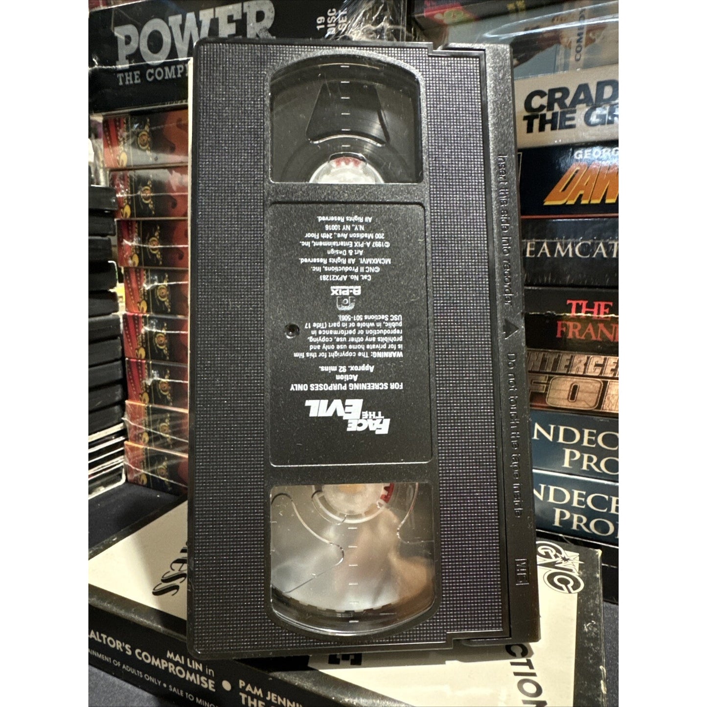 Face The Evil Promo Screener - VHS Used