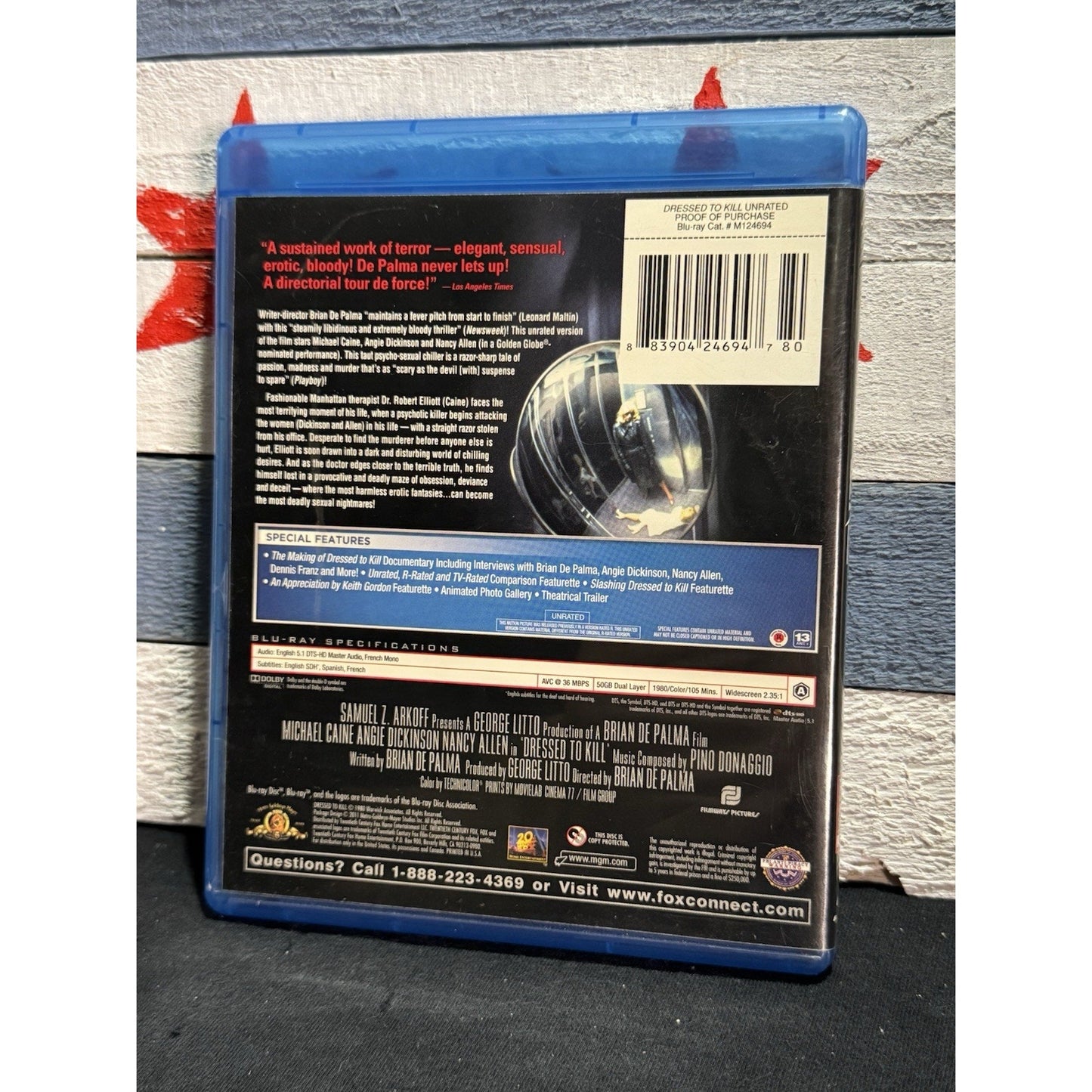 Dressed to Kill Unrated - Blu-ray Used