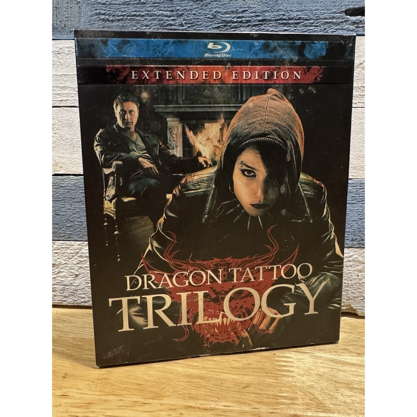 Dragon Tattoo Trilogy Collection Extended Edition Uncut Unrated 4-Disc - Blu-Ray Used