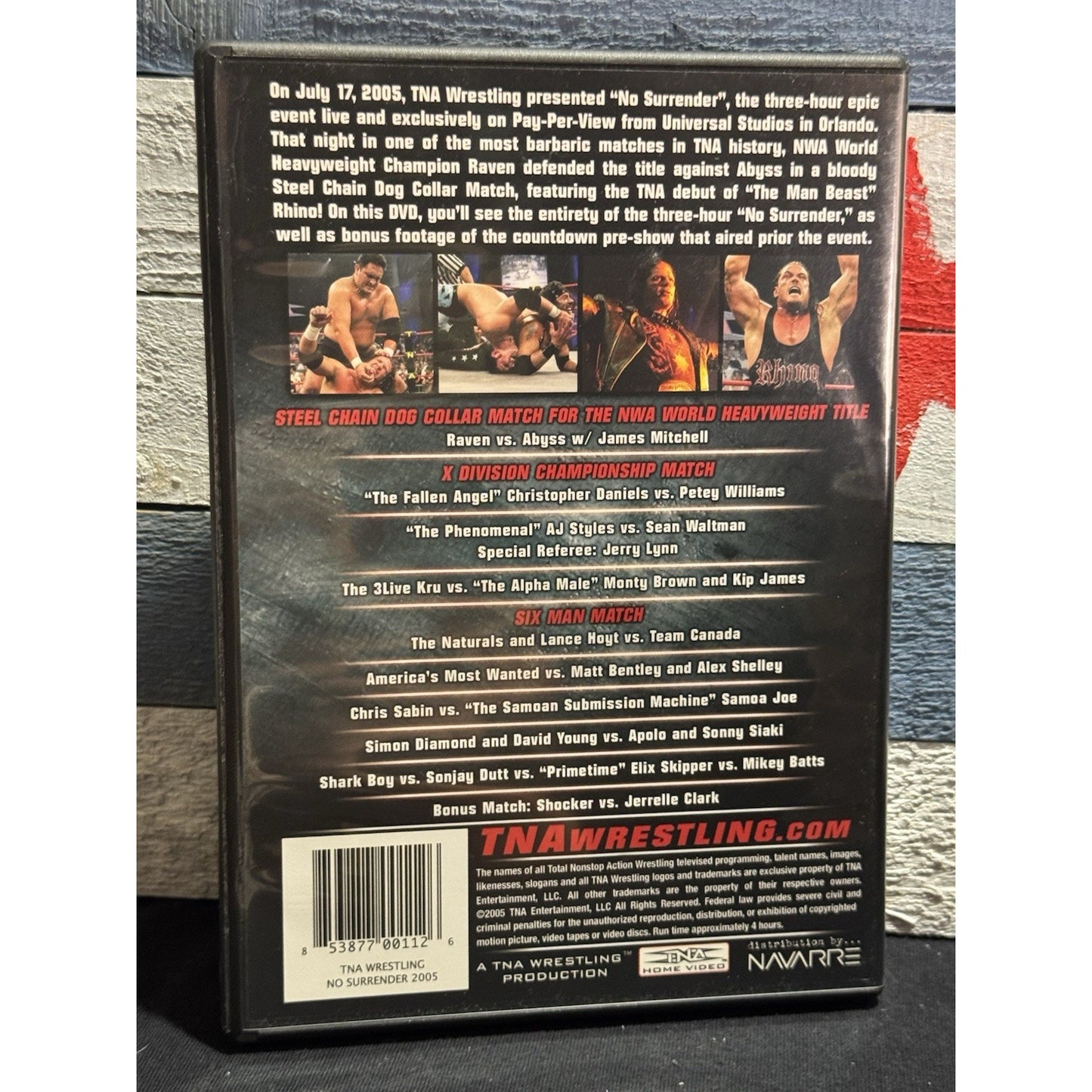 TNA Wrestling No Surrender 2005 - DVD Used