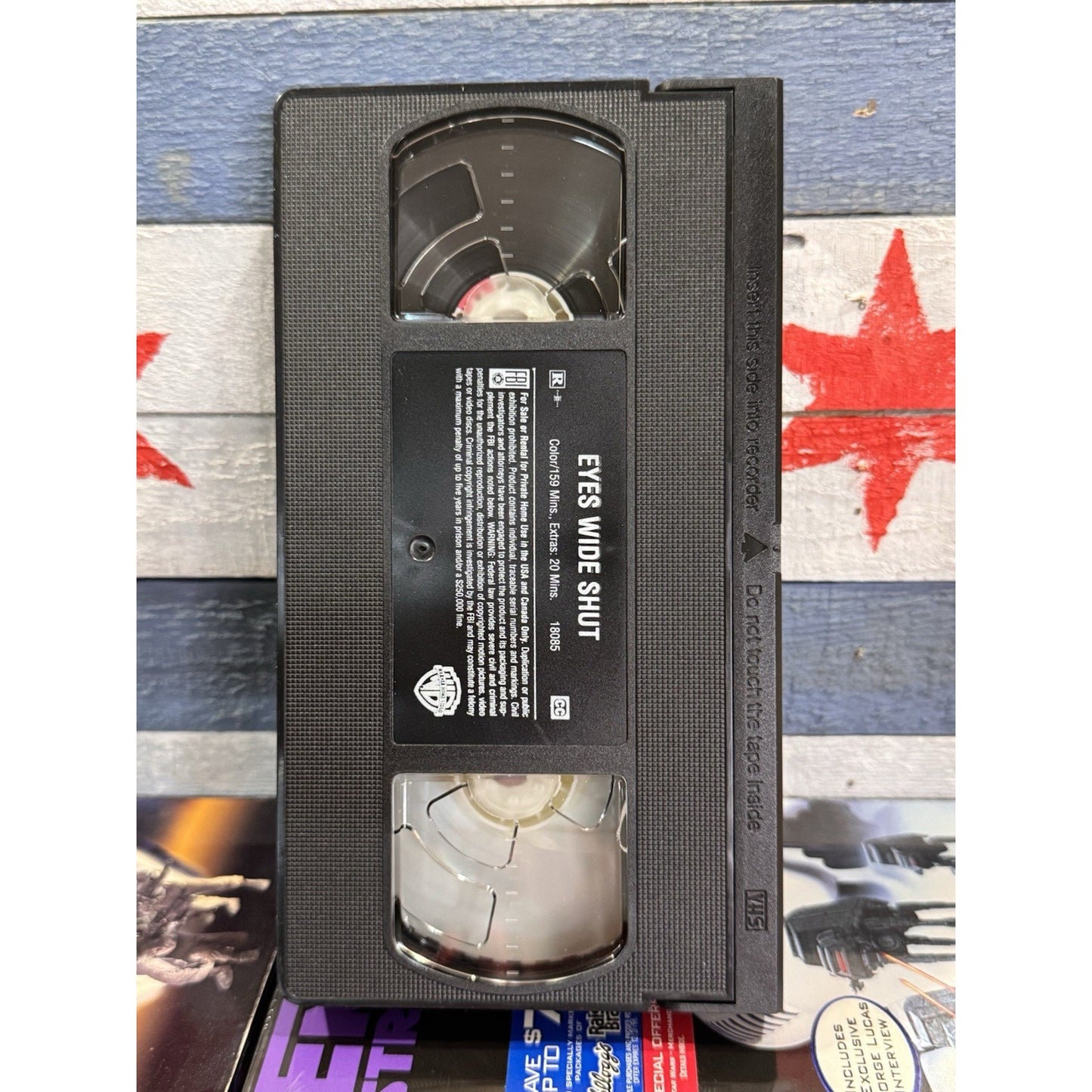 Eyes Wide Shut VHS 1999 Stanley Kubrick Drama Tom Cruise Nicole Kidman Warner