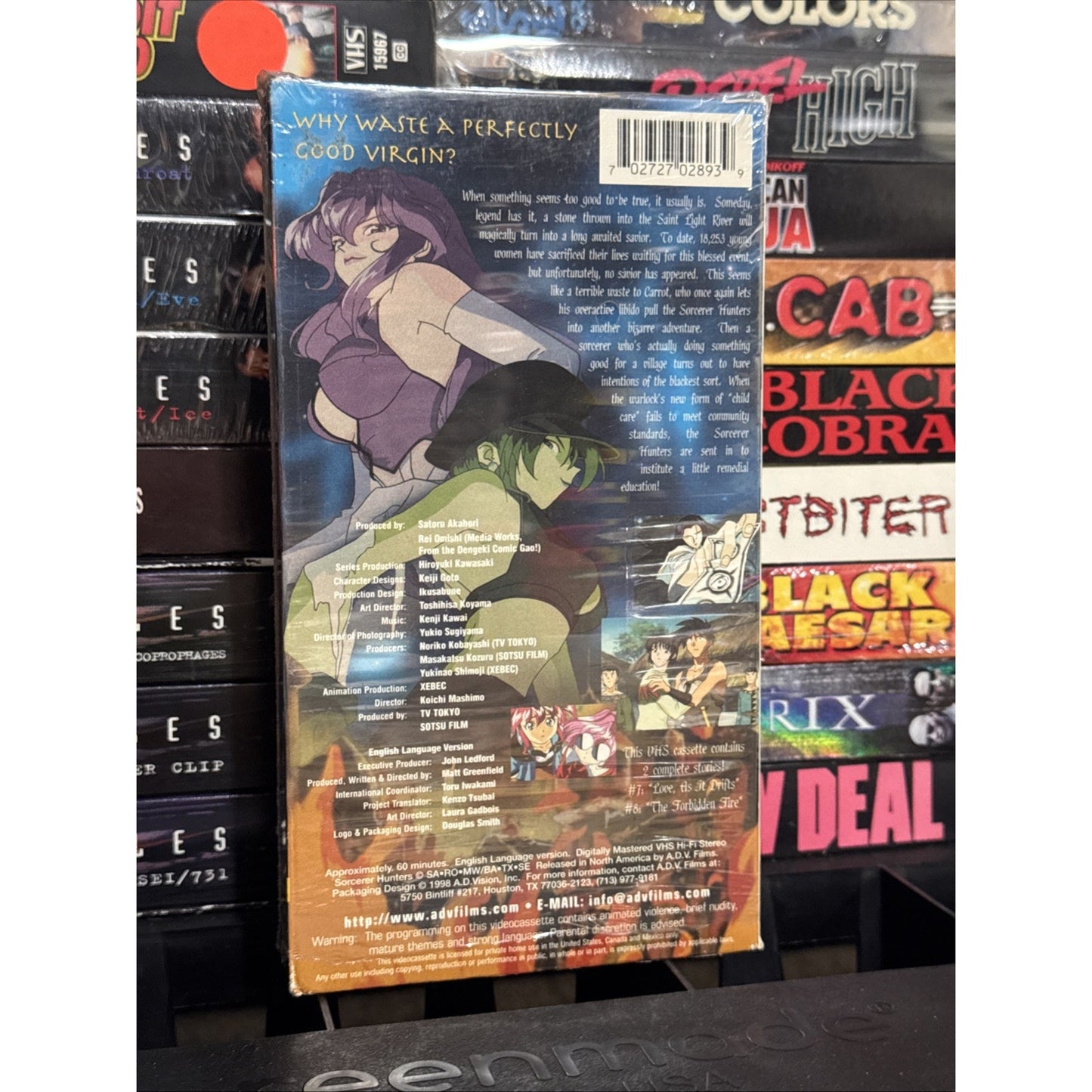 Sorcerer Hunters Vol. 3: Fires of Passion - VHS Used