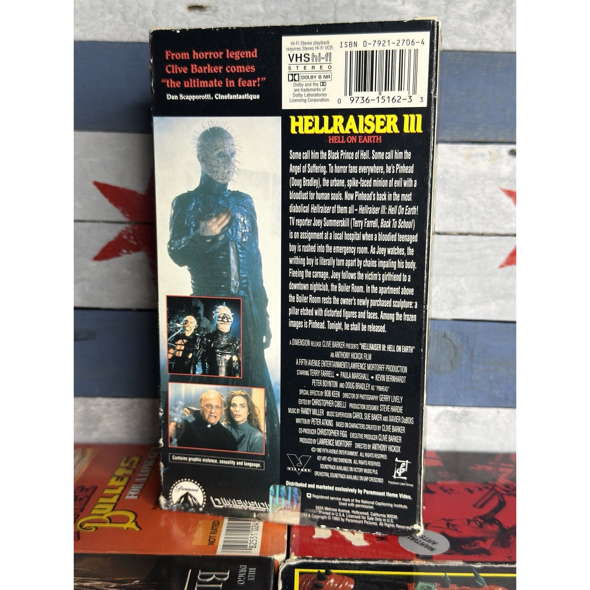Hellraiser 3 : Hell On Earth (Unrated) - VHS Used