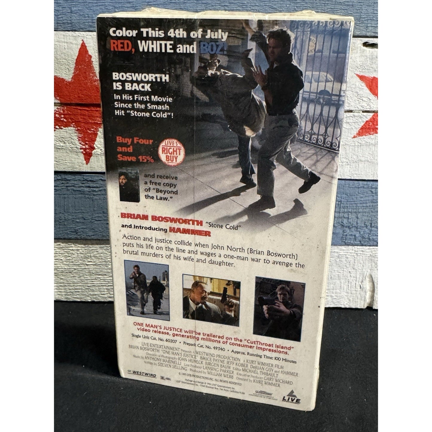One Man's Justice - VHS Used