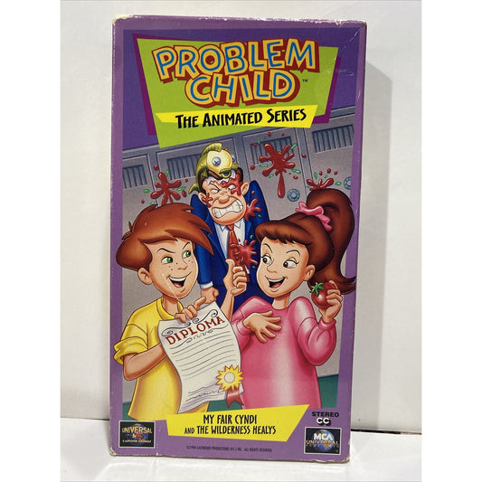 Problem Child : Animated Series My Fair Cyndi Factory & Wilderness Healy’s - VHS Used