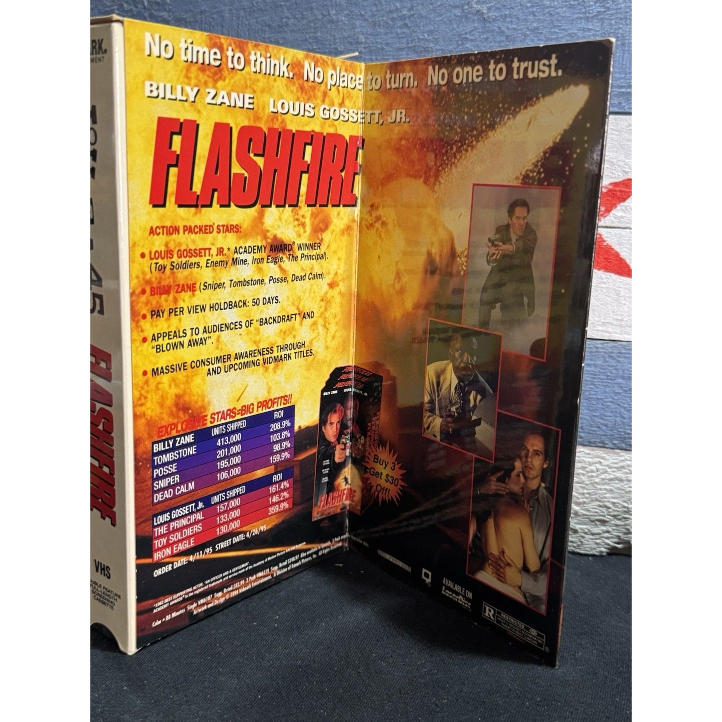 Love & A .45 / FlashFire Double Movie Screener Promo - VHS Used