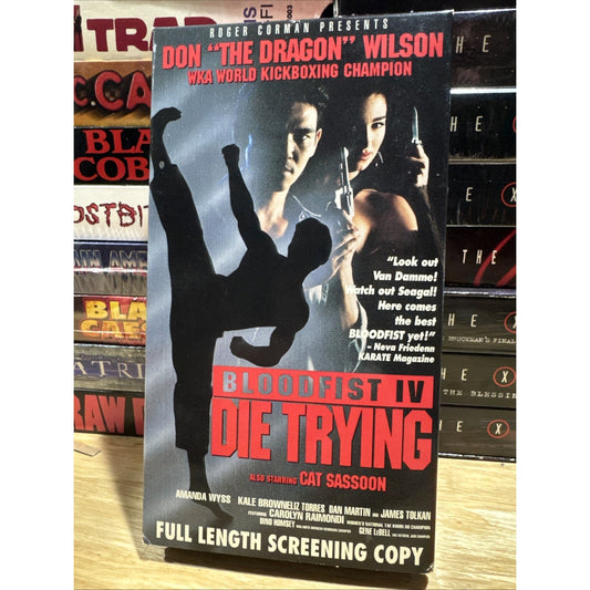 Bloodfist IV: Die Trying Promo Screener - VHS Used