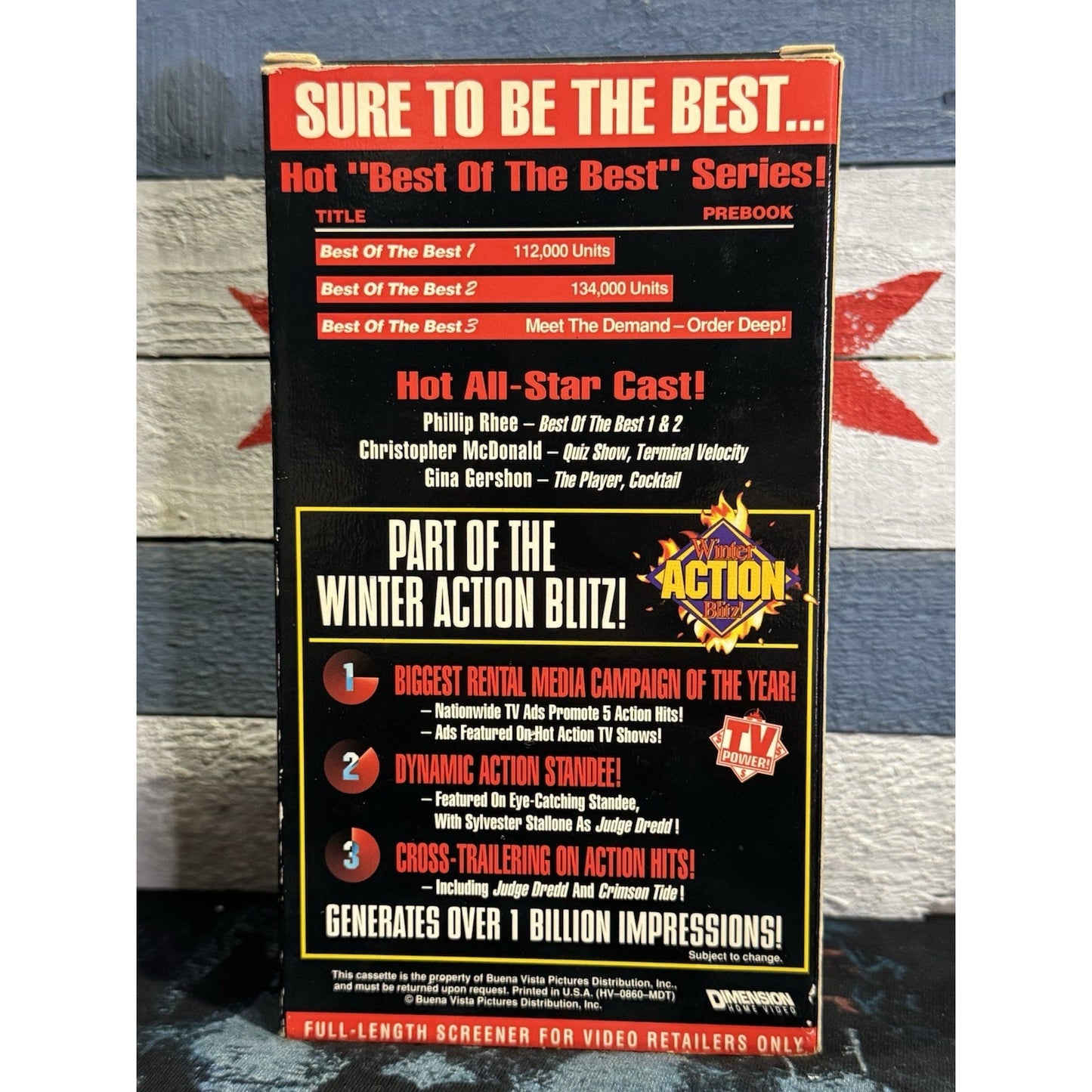 Best of the Best 3: No Turning Back Promo Screener - VHS Used