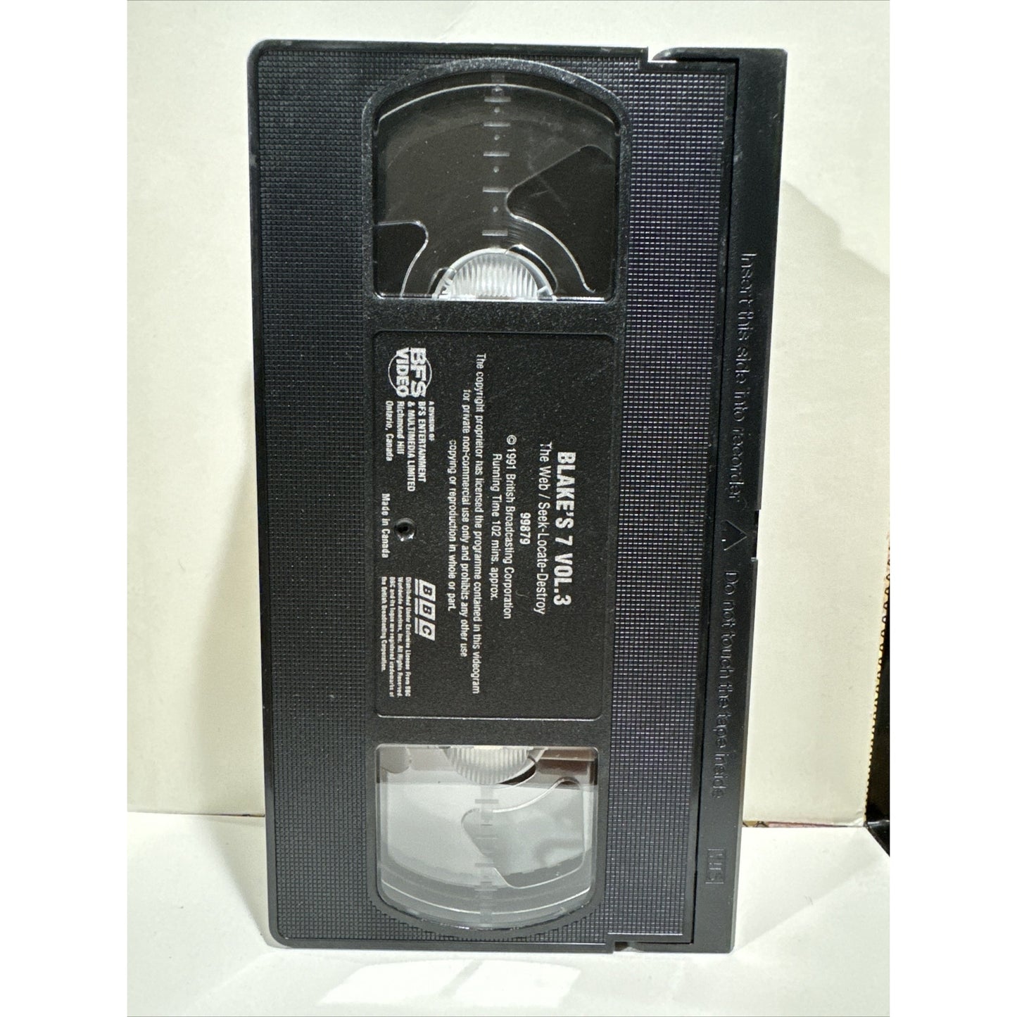 Blakes 7 Vol 3 The Web/Seek Locate Destroy - VHS Used