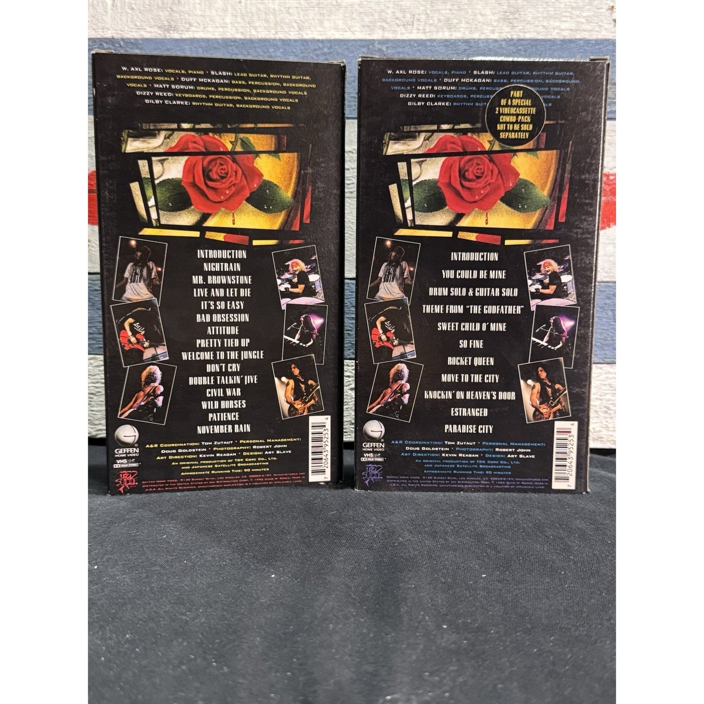 Guns N Roses Use Your Illusion 1 & 2 I + II - VHS Used