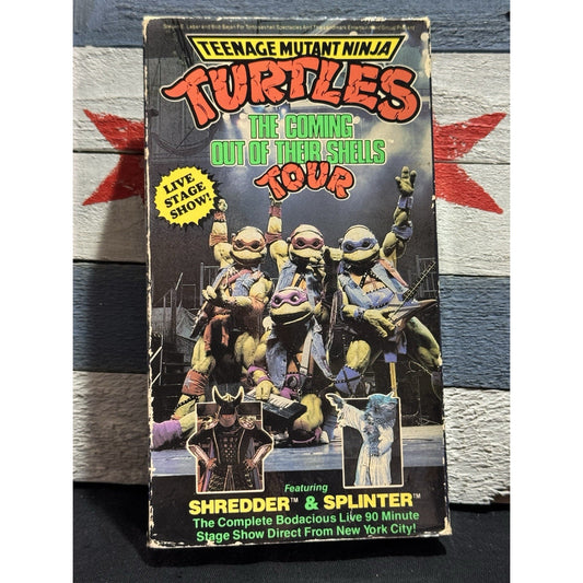 Teenage Mutant Ninja Turtles The Coming Out of Their Shells Tour - VHS Used
