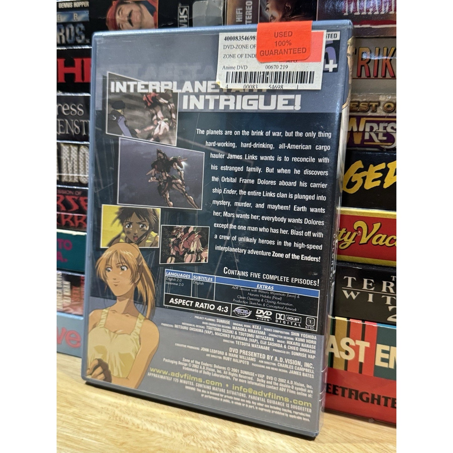 Zone of the Enders Countdown To Destiny - Dolores: Volume 1 - DVD Used