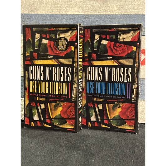 Guns N Roses Use Your Illusion 1 & 2 I + II - VHS Used