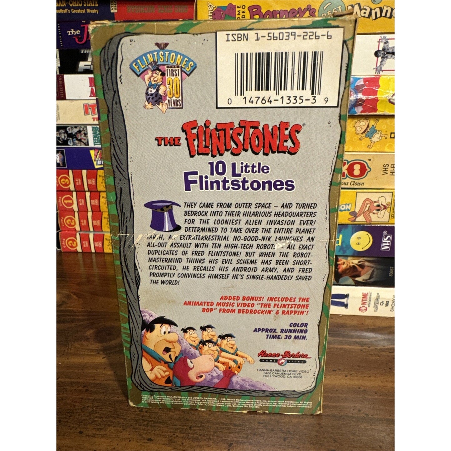 The Flintstones : 10 Ten Little Flintstones - VHS Used