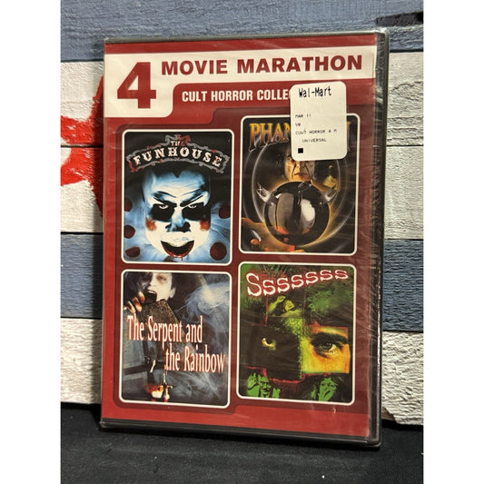 4 Movie Marathon: Cult Horror Collection Fun House, Phantasm II, Serpent in the Rainbow, Sssssssss - DVD