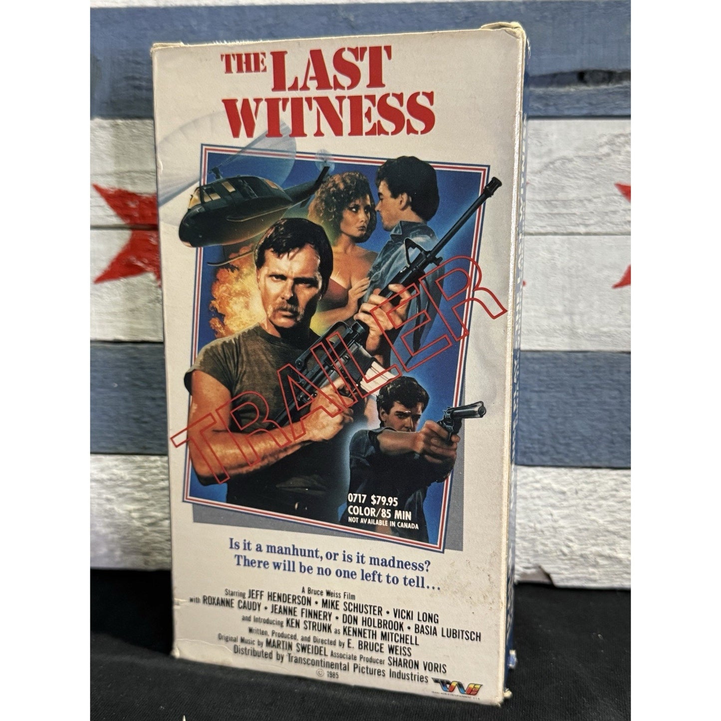 Defense Play / Last Witness Trailer Promo - VHS Used