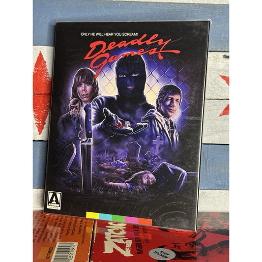 Deadly Games (Blu-ray, 1982, Arrow Limited Edition) Steve Railsback NEW