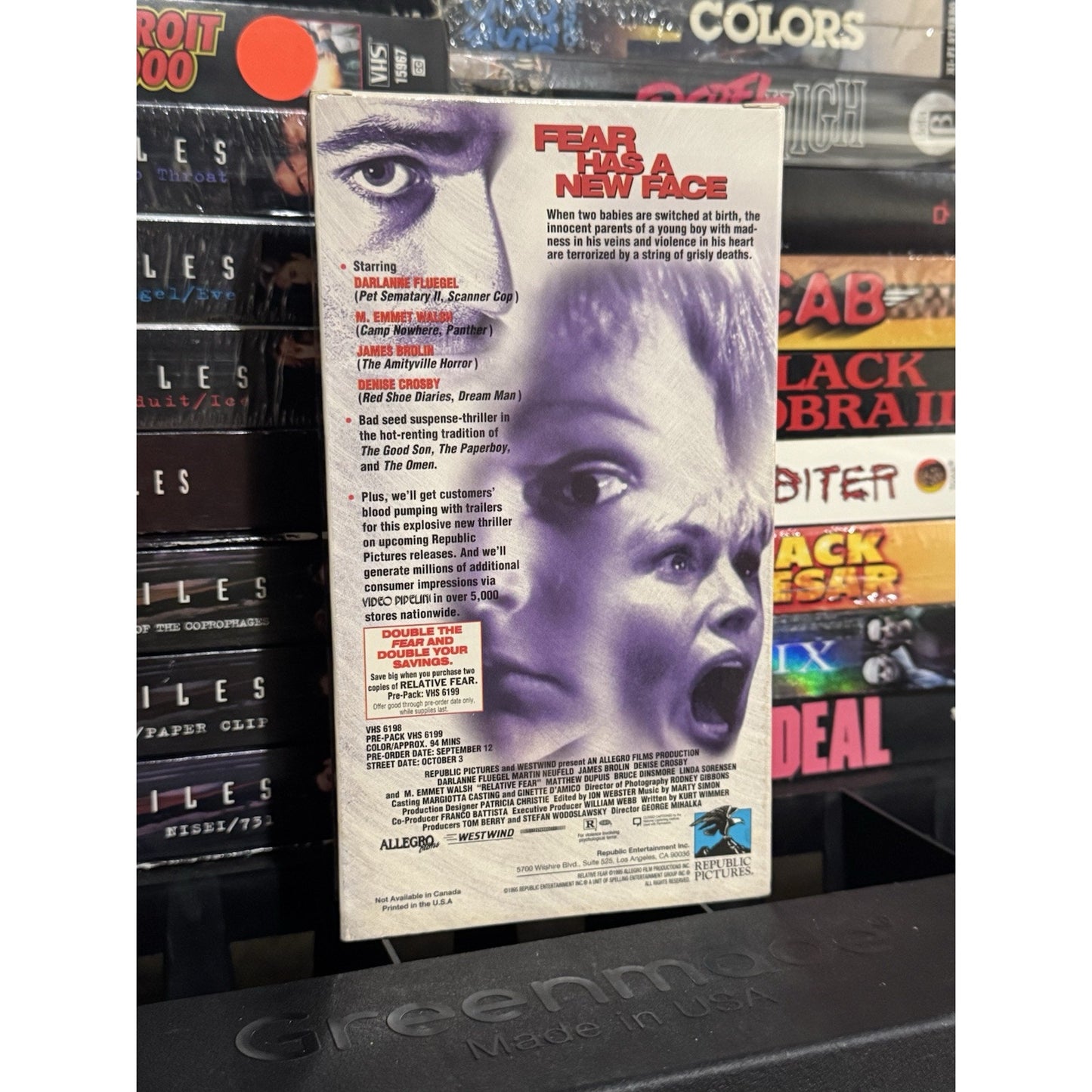 Relative Fear Promo Screener - VHS Used