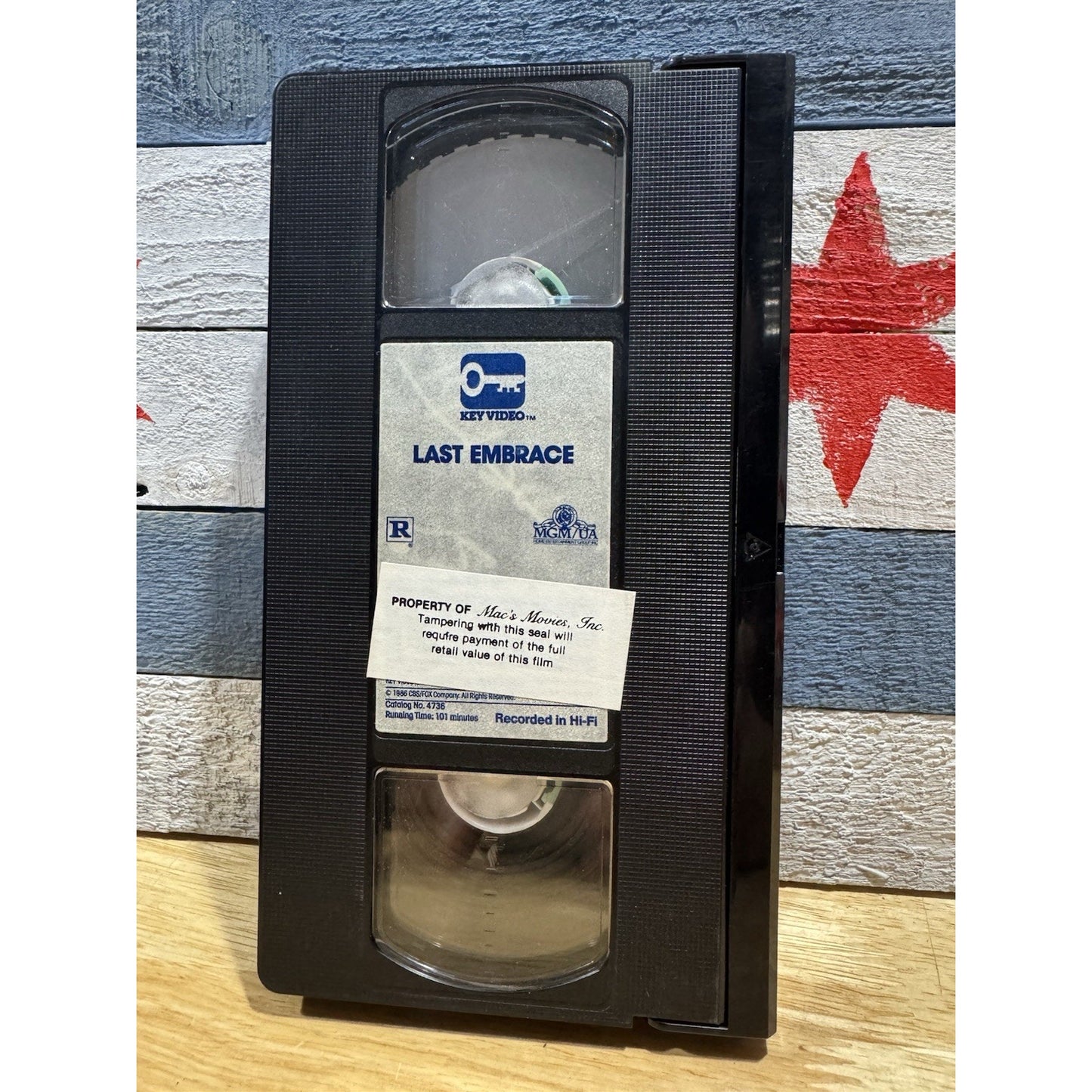 Last Embrace - Key Video VHS Used
