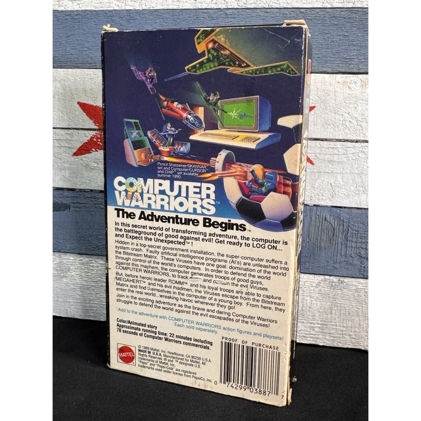 Mattel : Computer Warriors The Adventure Begins - VHS Used