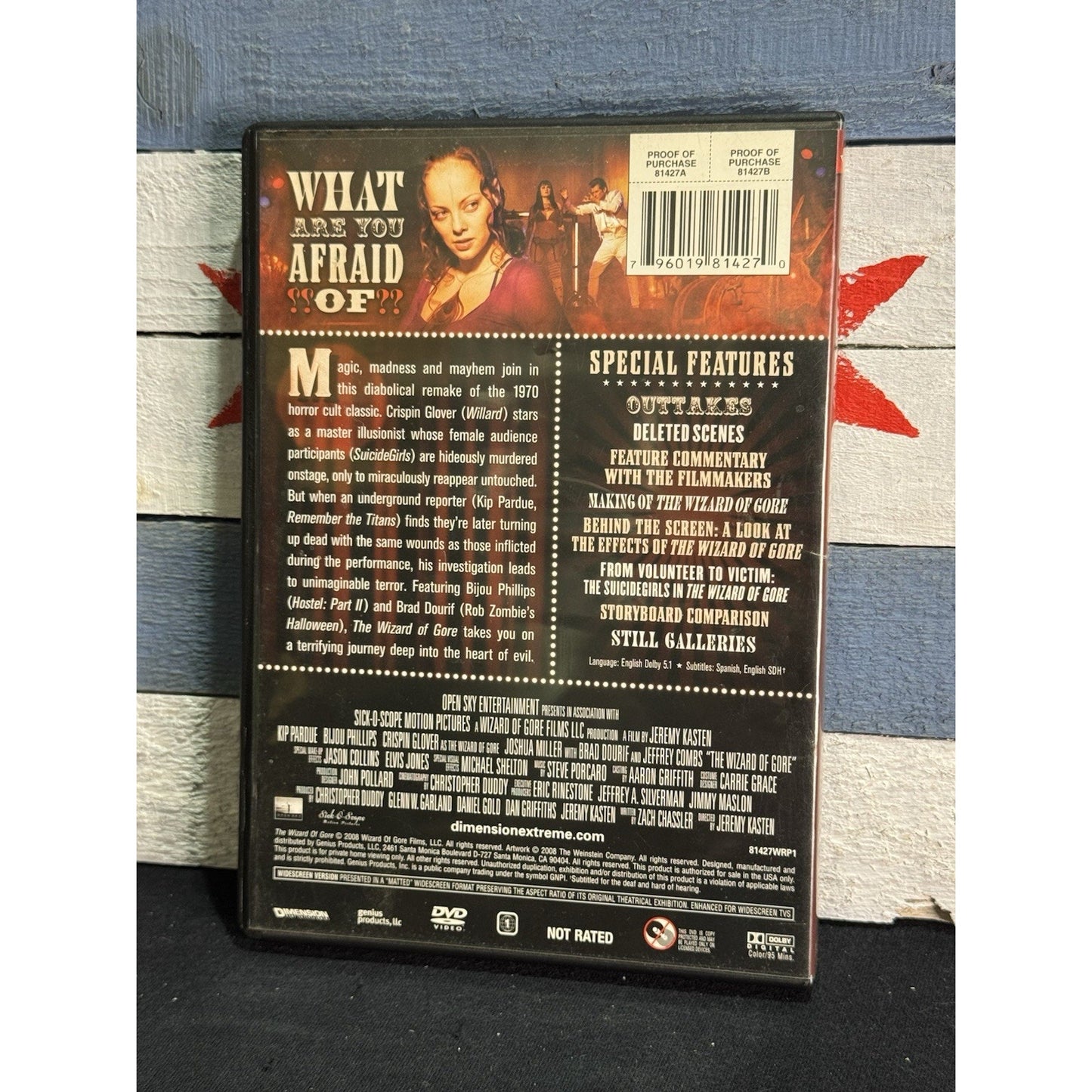 The Wizard of Gore - DVD Used