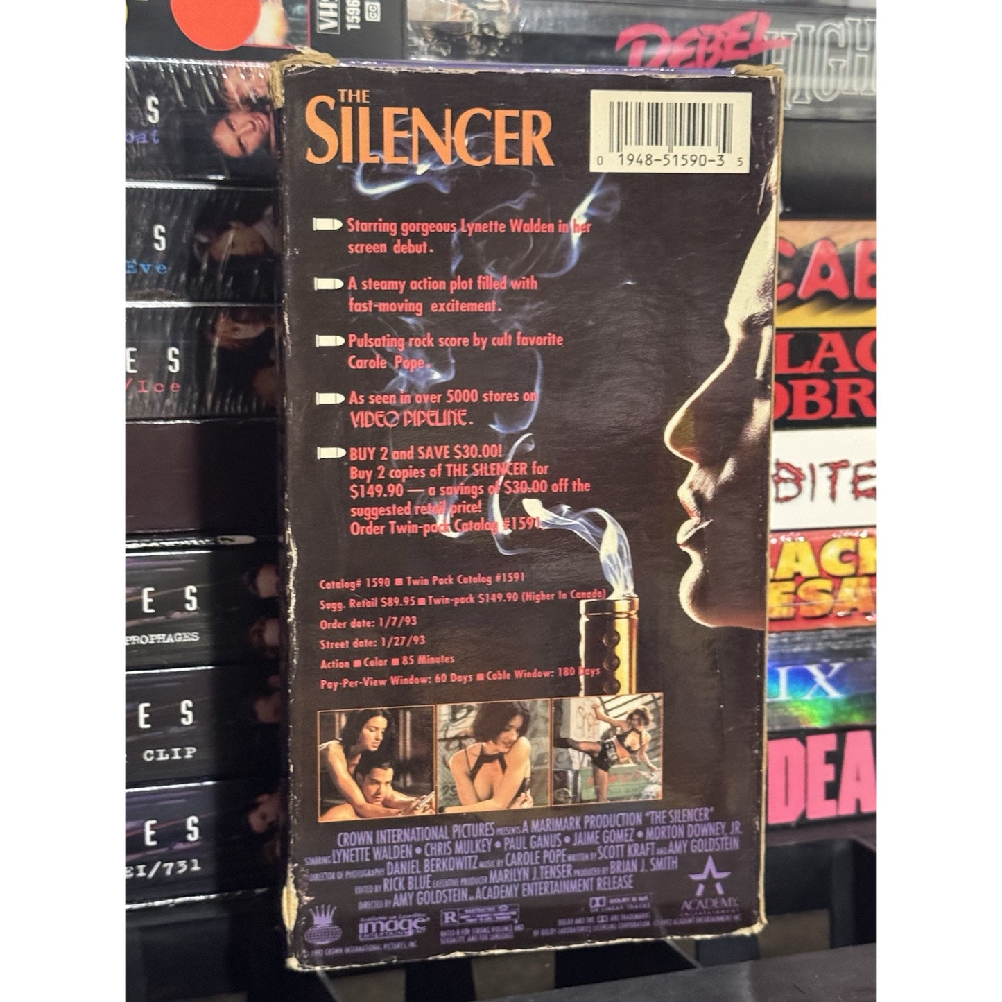 The Silencer Promo Screener - VHS Used
