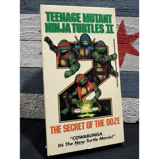 TMNT Teenage Mutant Ninja Turtles II 2: Secret Of Ooze - VHS Used