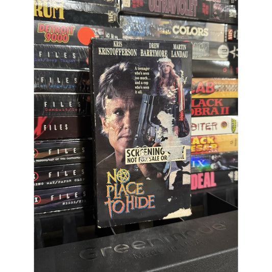 No Place to Hide Promo Screener - VHS Used