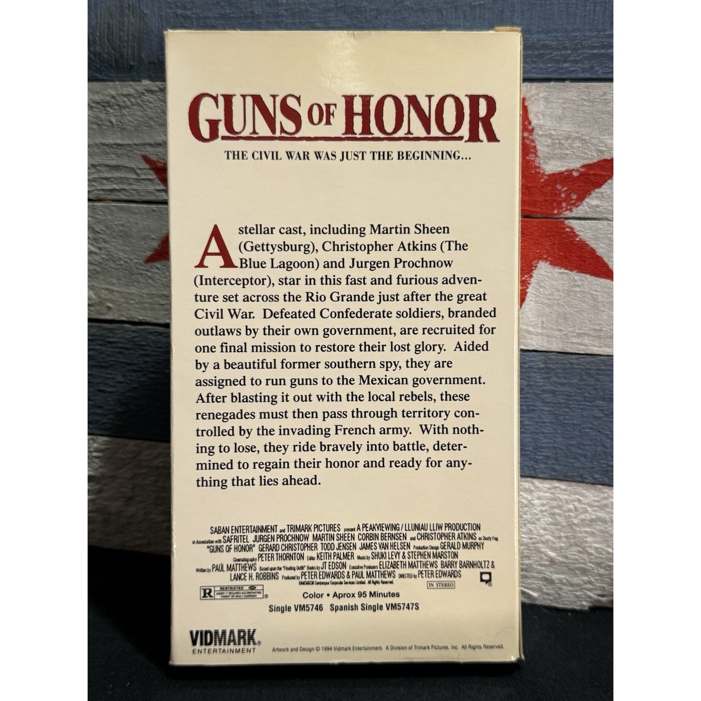 Guns of Honor Promo Screener - VHS Used