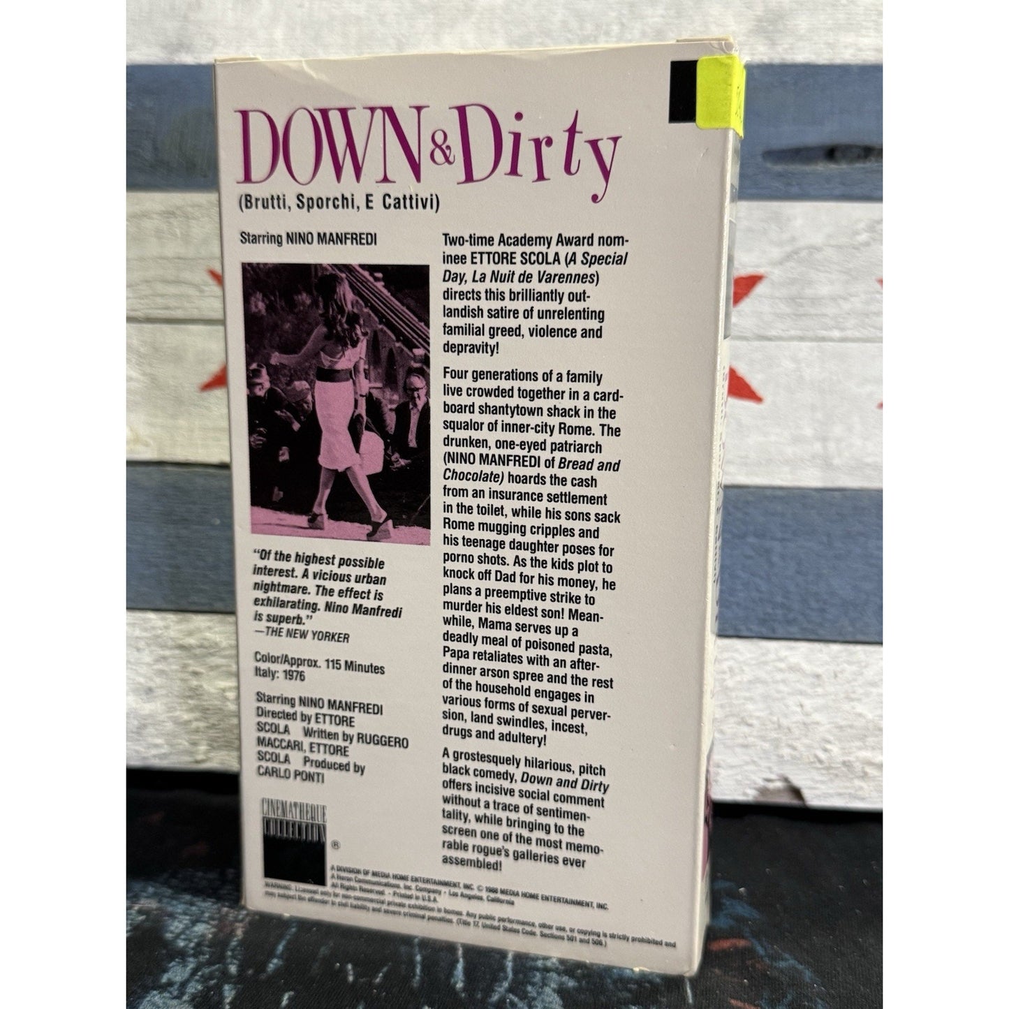 Ettore Scola's Down & Dirty Brutti, Sporchi E Cattivi - VHS Used