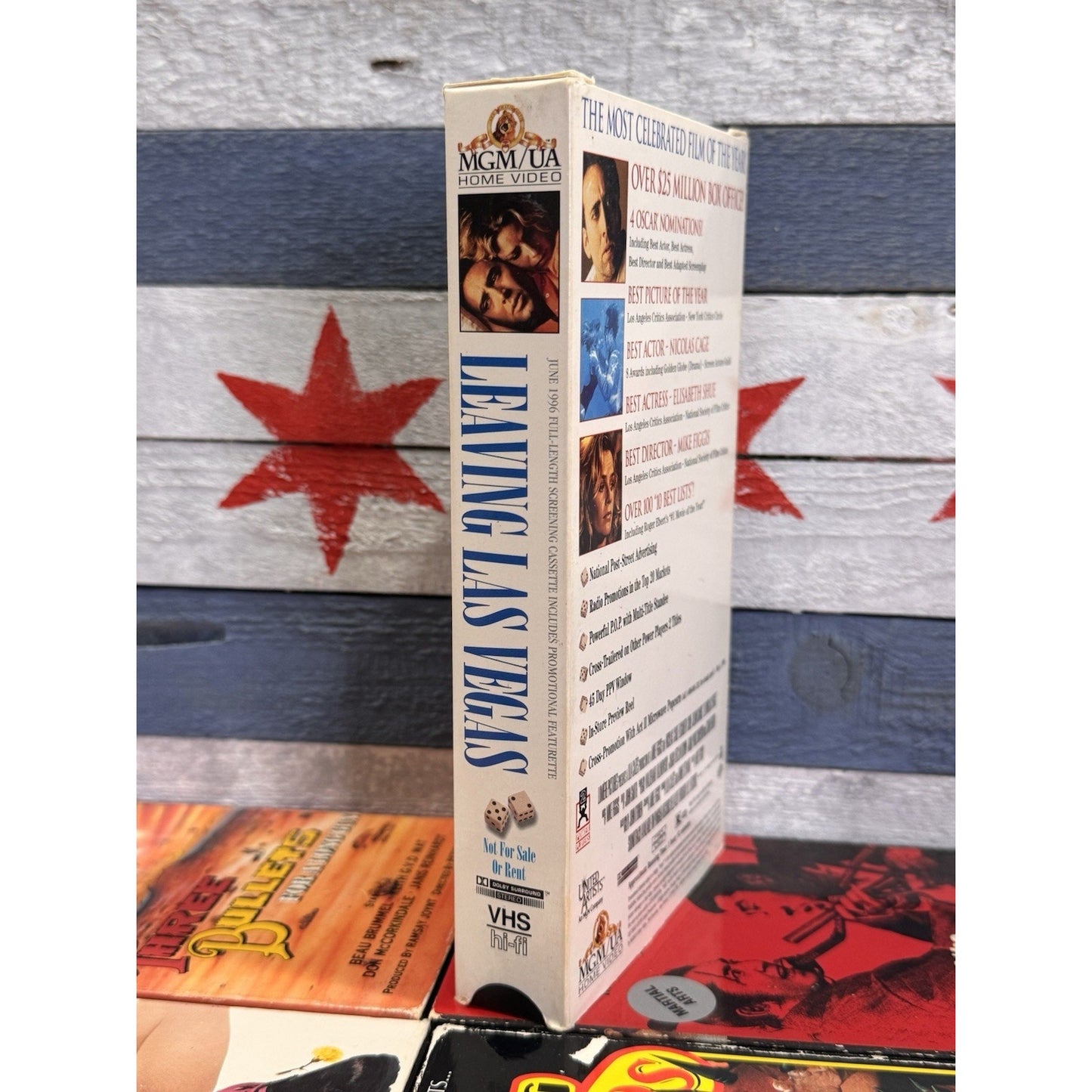 Leaving Las Vegas Promo Screener - VHS Used