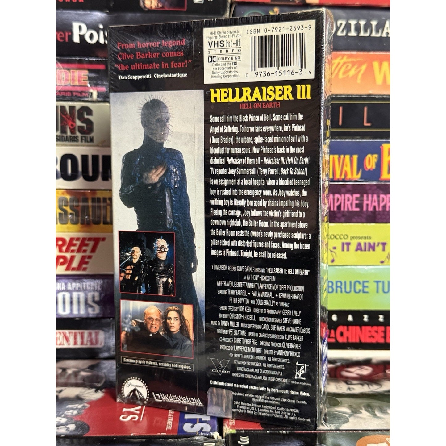 Hellraiser 3 Hell on Earth - VHS Used