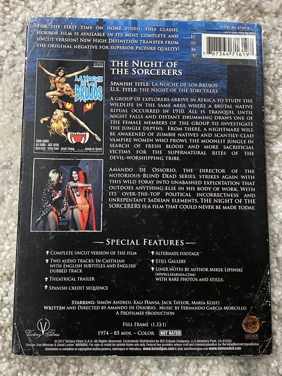 Night of the Sorcerers - DVD