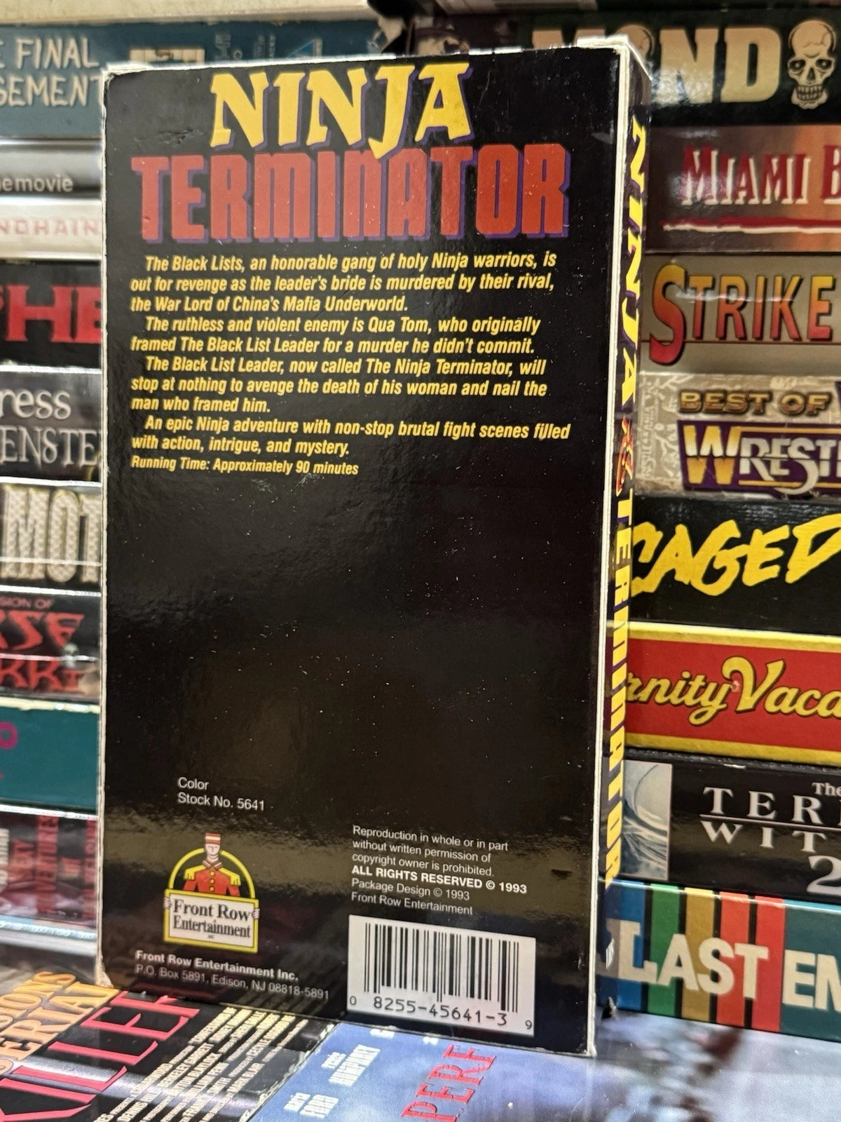 Ninja Terminator - Front Row Entertainment VHS Used