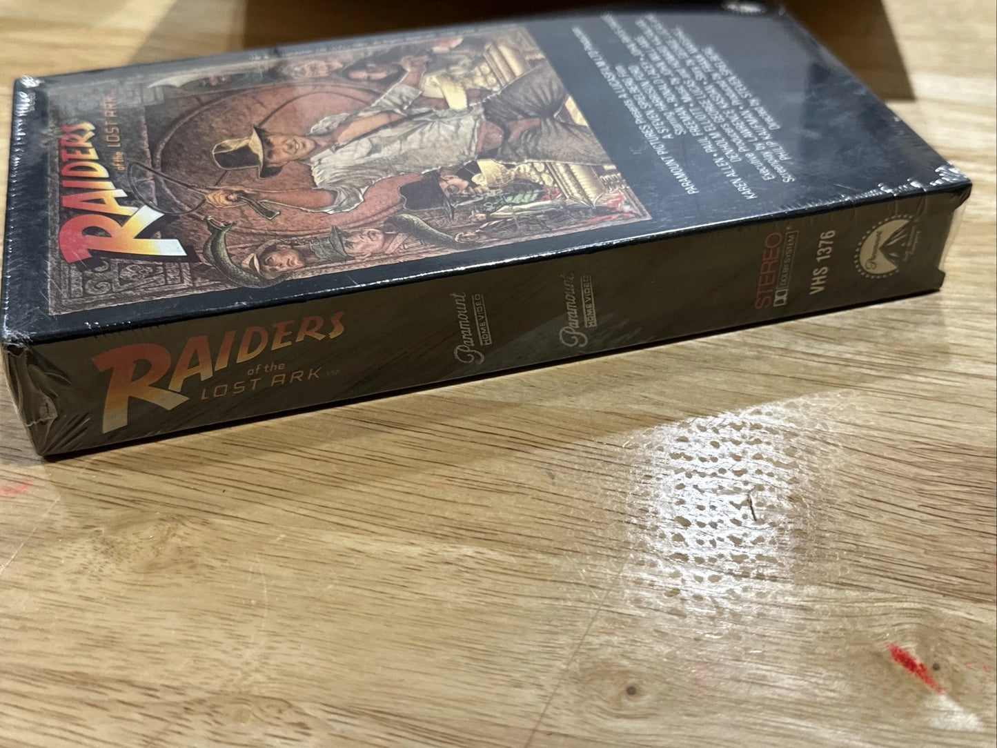 Indiana Jones: Raiders of the Lost Ark - Factory Sealed w/ Paramount Watermark VHS