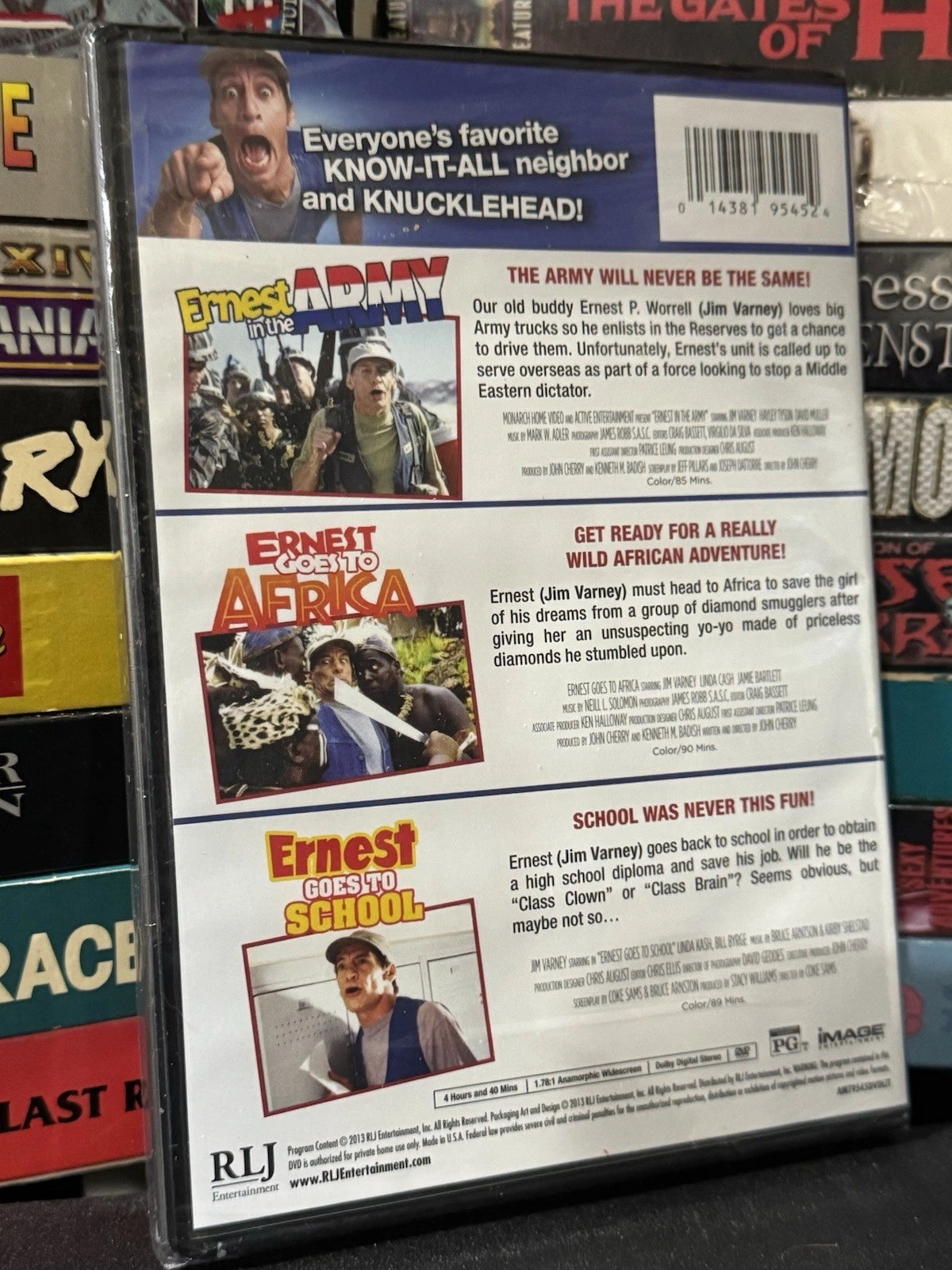 Ernest Triple Feature In the Army, Ernest Goes Africa, Goes To School - DVD
