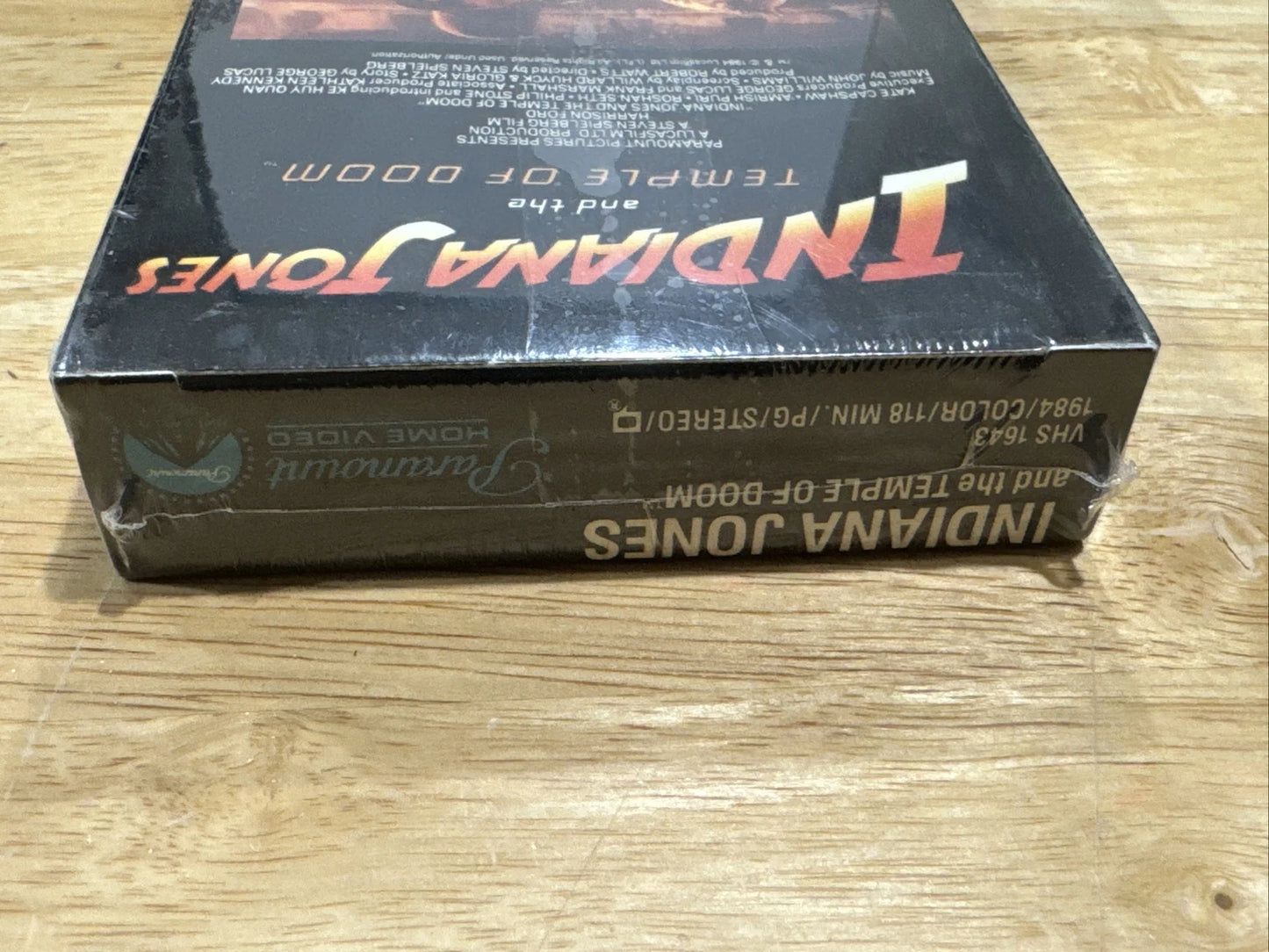 Indiana Jones And The Temple Of Doom 1986 First Release Factory Sealed - VHS