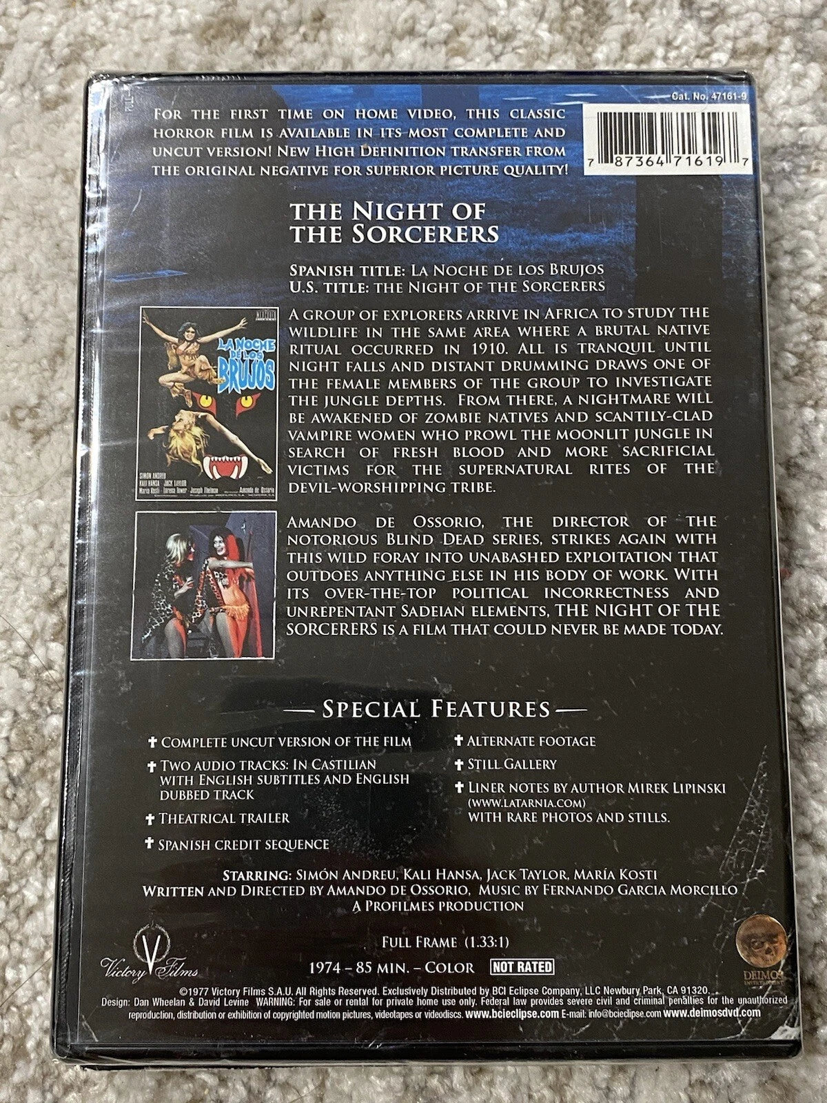 Night of the Sorcerers - DVD