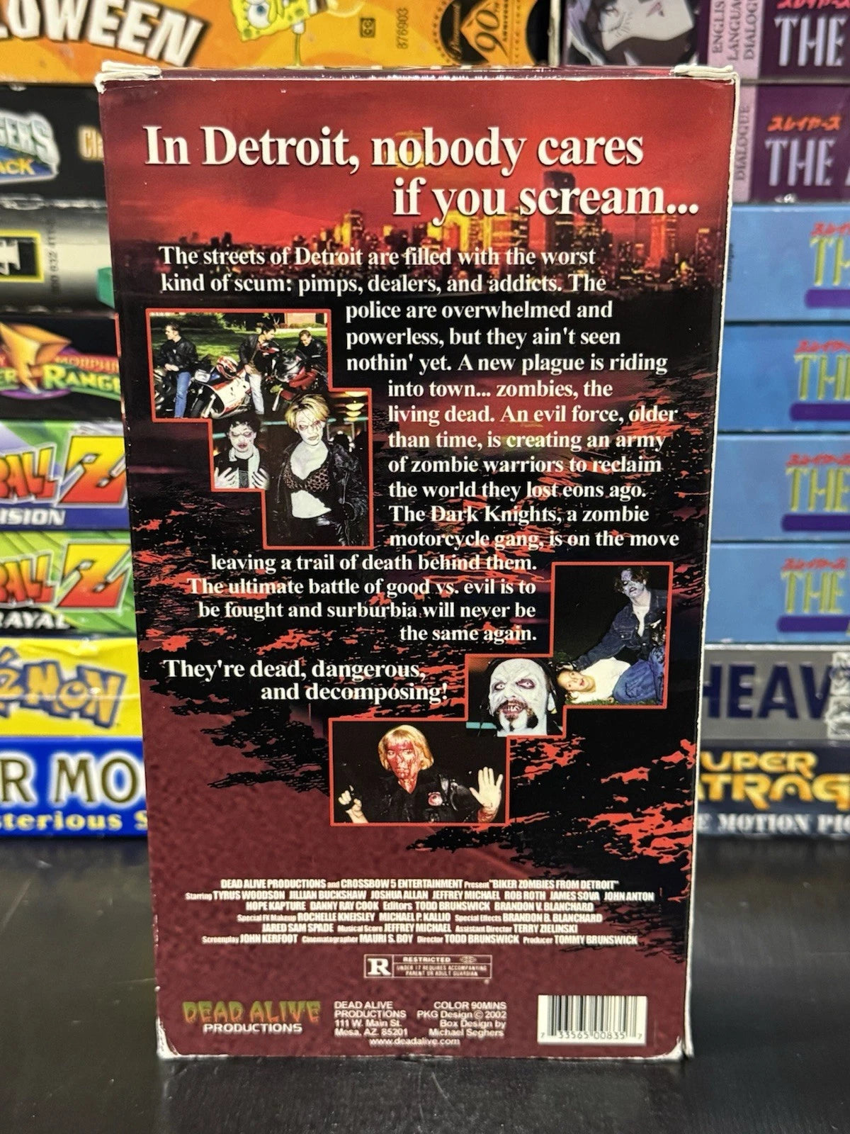 Biker Zombies From Detroit - Dead Alive Productions VHS Used