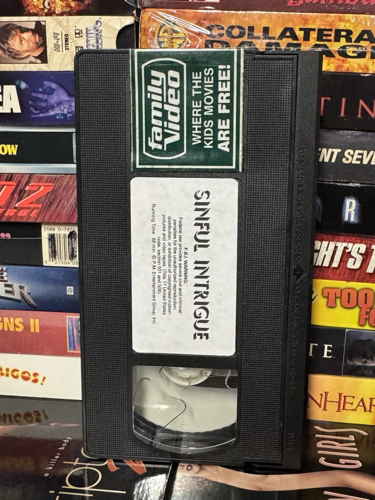 Sinful Intrigue - PM Entertainment VHS Used